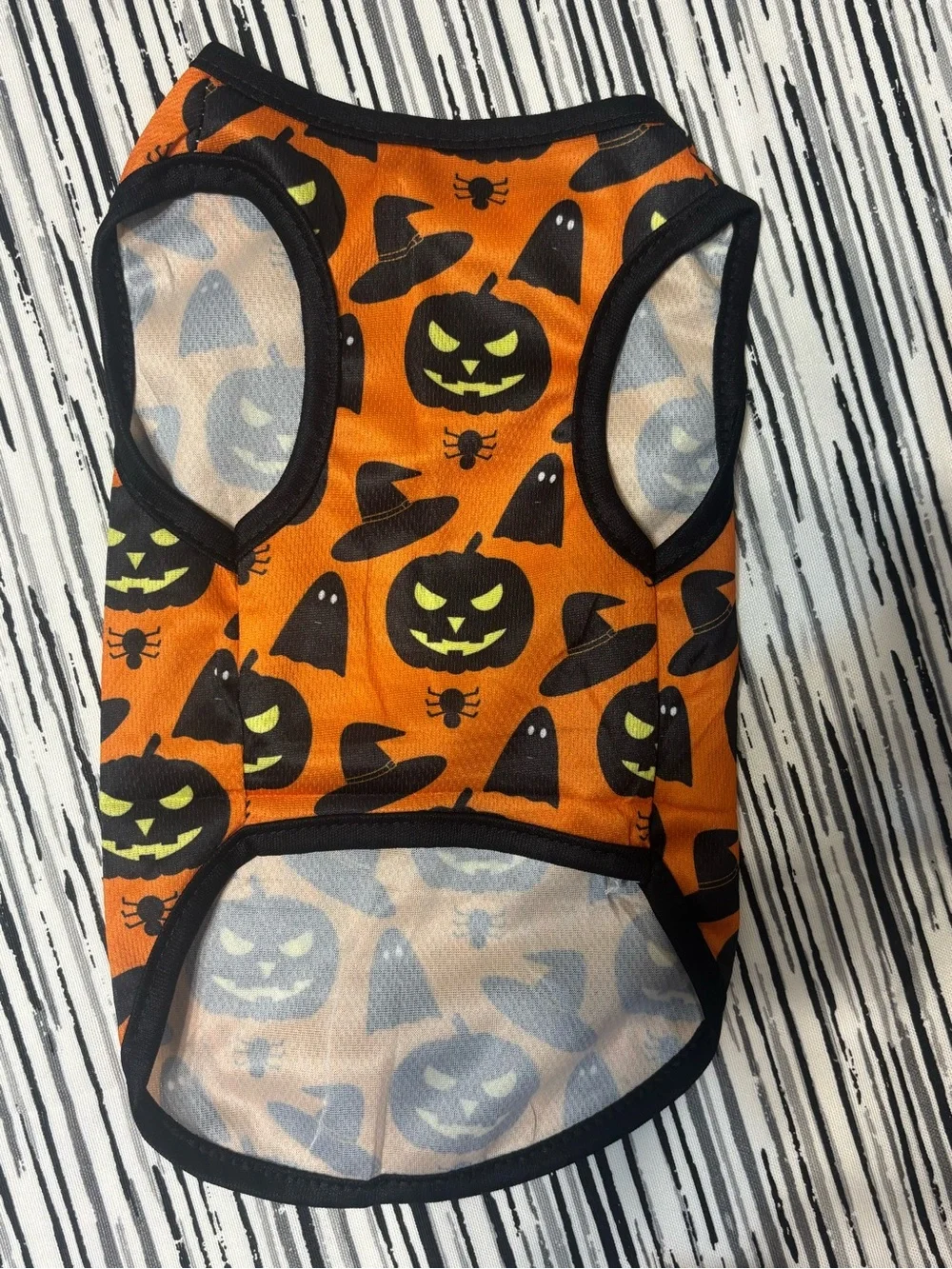 Pets Halloween Pumpkin & Ghost Tee Orange
